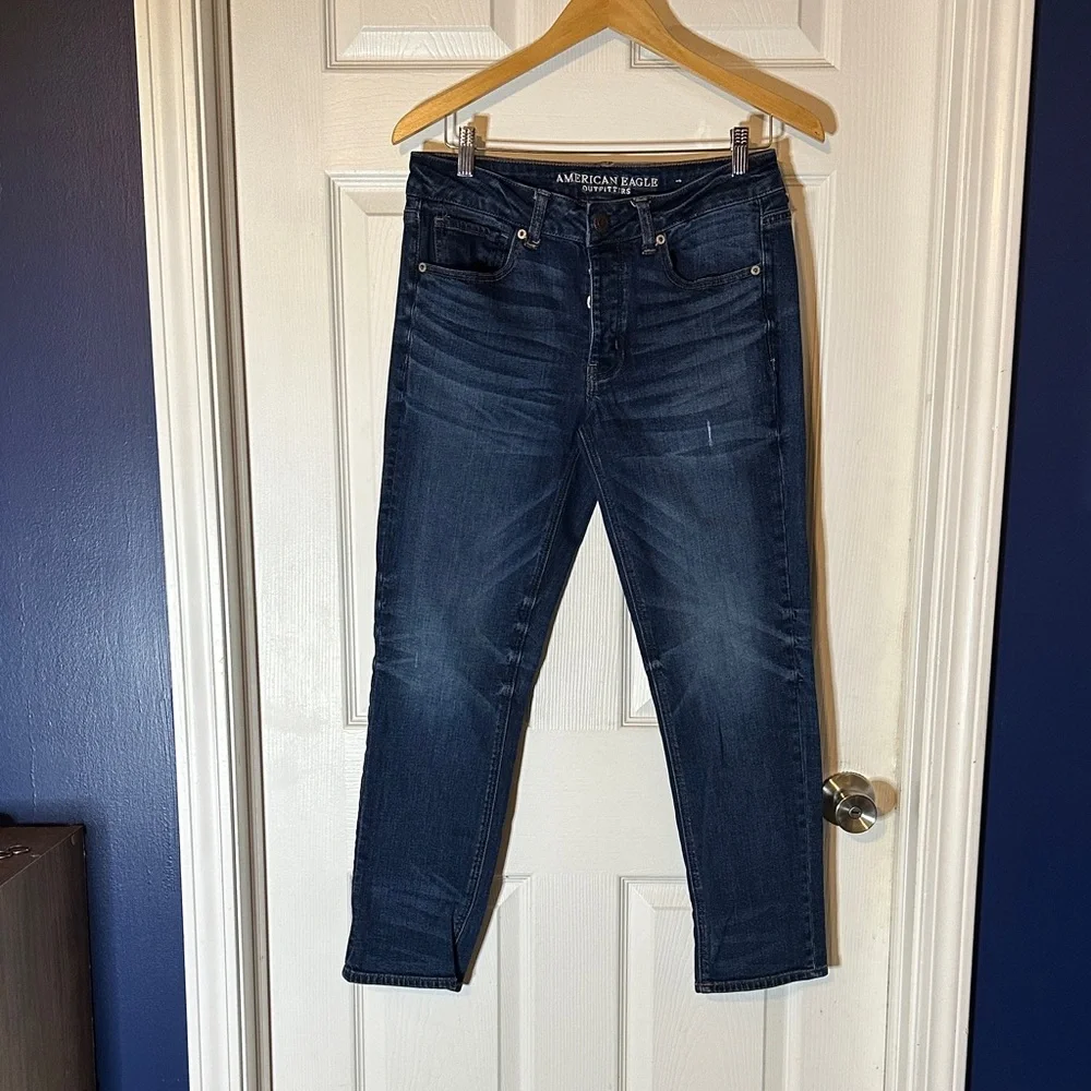 American Eagle Outfitters Women's Dark‎ Blue Slim Jeans